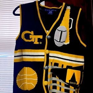 Vintage Georgia Tech Birch Brothers Collegiate Sweater Vest